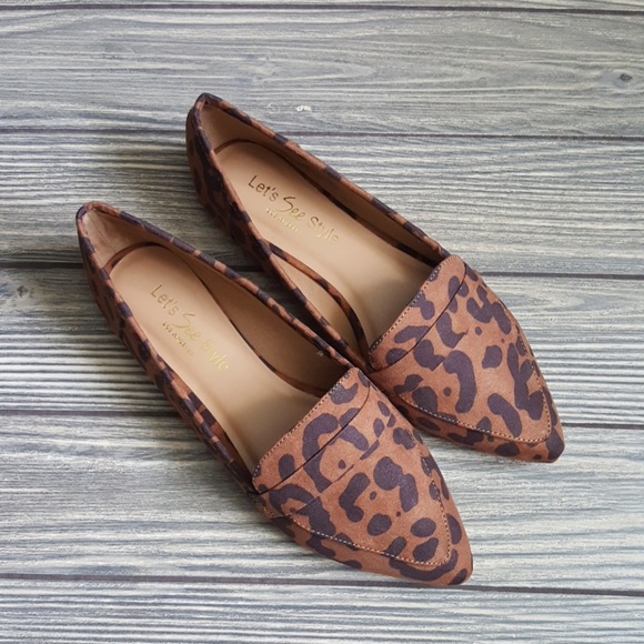 Sale!!! Pointy Leopard Flats 5.5 - Picture 3 of 5